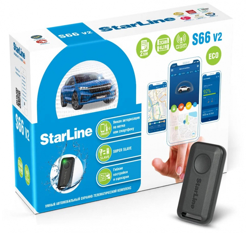 StarLine S66 ECO GSM V2 ���������������� � �������� ������